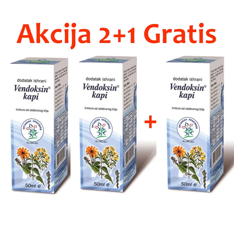 VENDOKSIN kapi 50ml 2+1 Gratis Alternativa medica