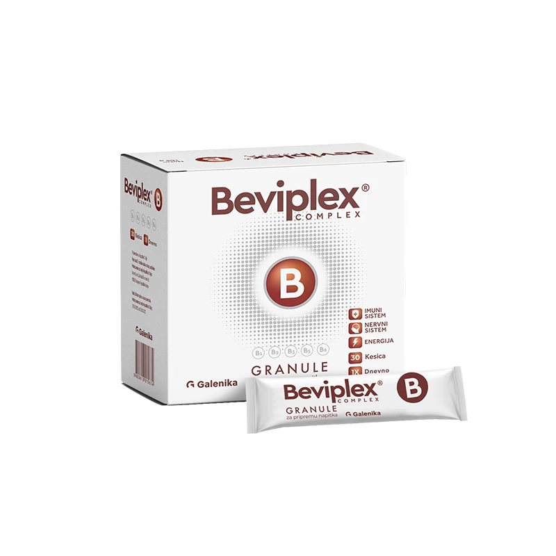 Beviplex B granule za pripremu napitka 30 kesica Galenika