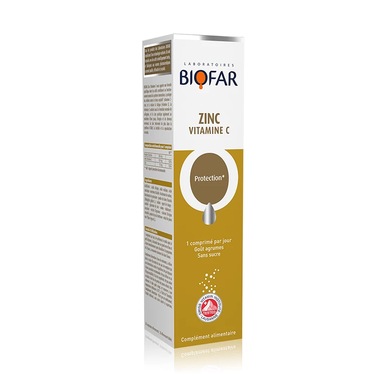 Biofar Cink plus Vitamin C 20 šumećih tableta