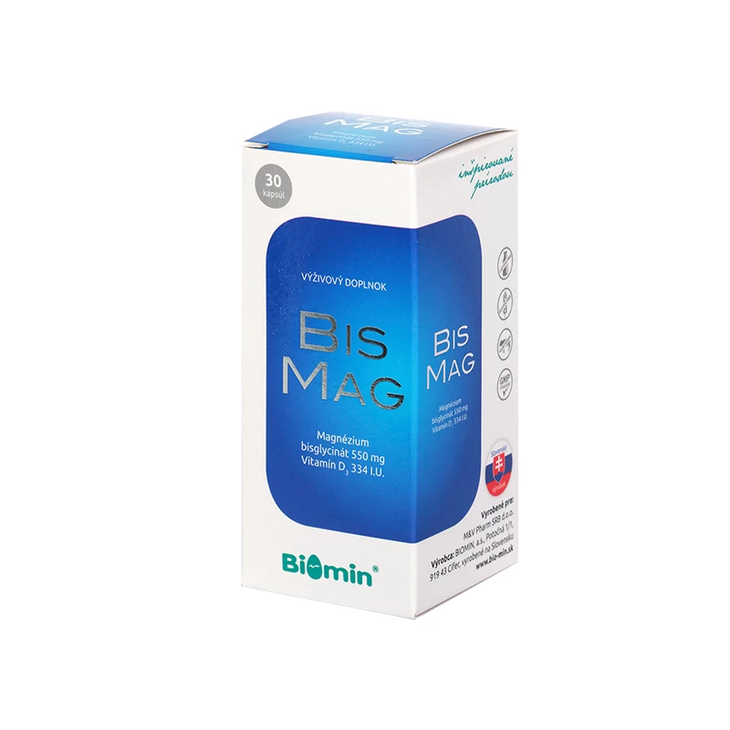 BisMag magnezijum bisglicinat i vitamina D3 30 kapsula Dacom