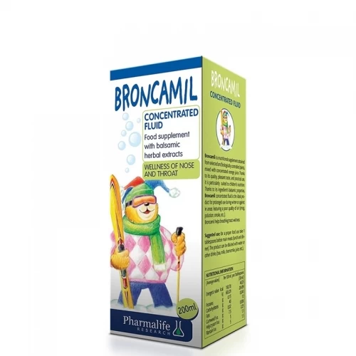 BRONCAMIL sirup 200ml Pharmalife Reserach