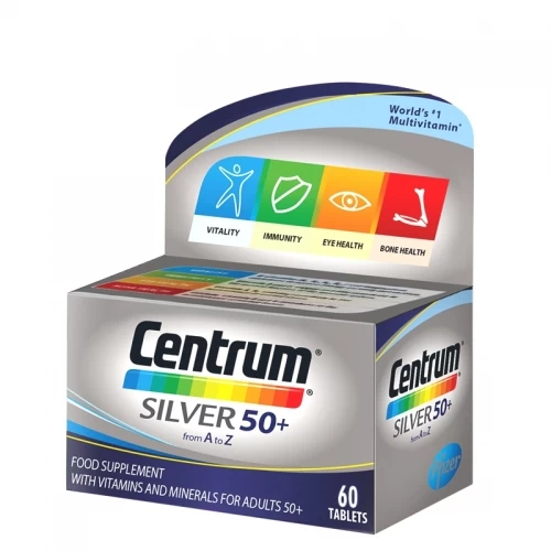 CENTRUM Silver 50 plus vitamini i minerali 60 tableta 