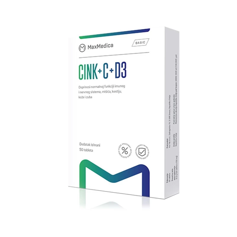 Cink + C + D3 50 tableta MaxMedica