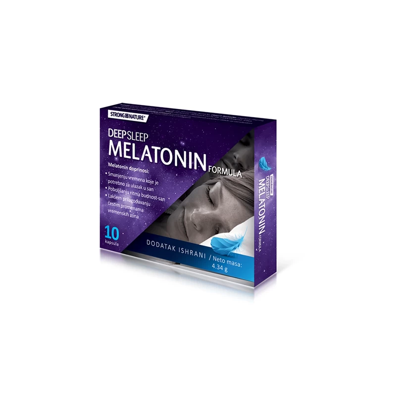 Deep Sleep Melatonin Formula 10 kapsula Strong Nature