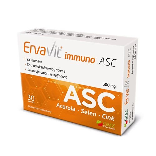 ErvaVit Immuno ASC acerola, selen i cink 30 kapsula Ervamatin