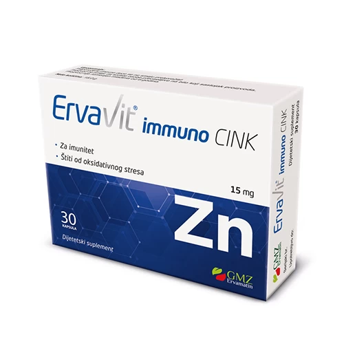 ErvaVit immuno Cink 15 mg 30 kapsula Ervamatin