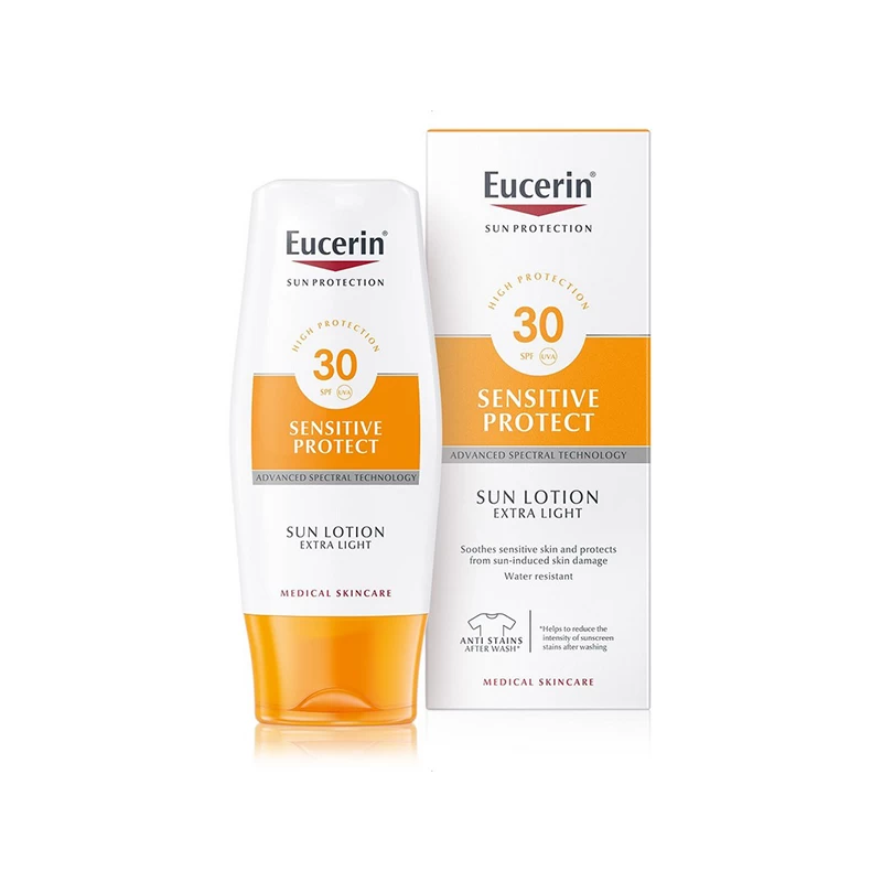 Eucerin izrazito lagani losion za zaštitu osetljive kože od sunca SPF 30+ 150ml