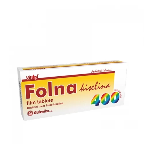 FOLNA KISELINA  400mcg 30 tableta  Galenika