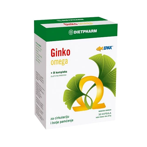 GINKO OMEGA 30 želatinoznih kapsula Dietpharm