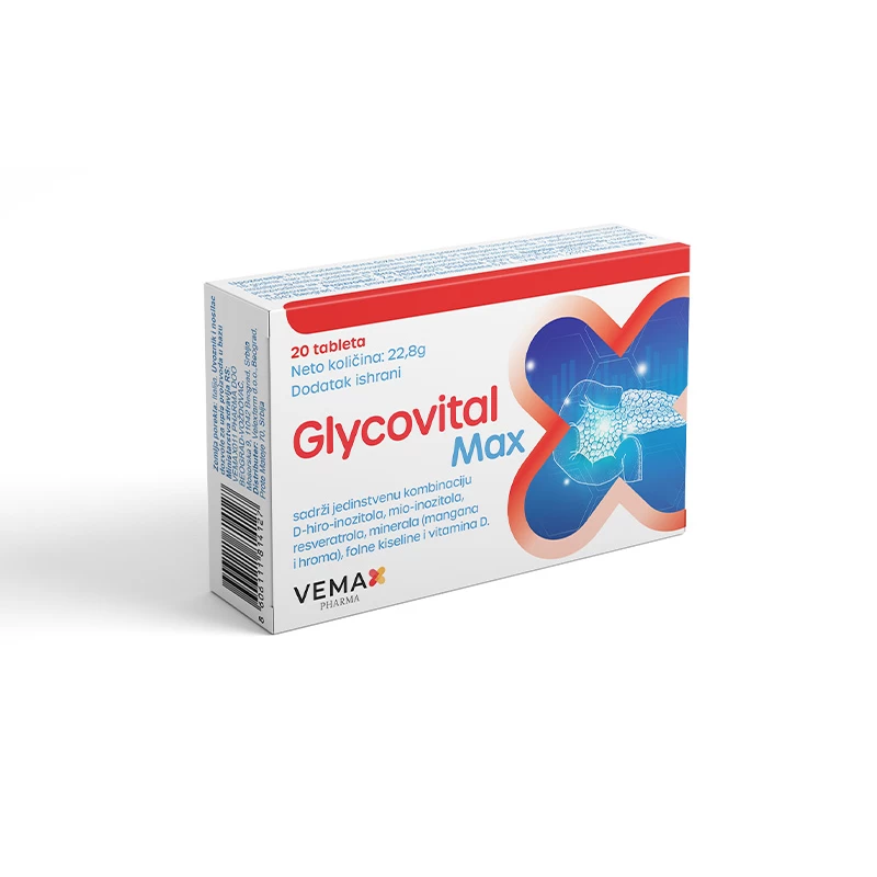 Glycovital Max 20 tableta Vemax pharma