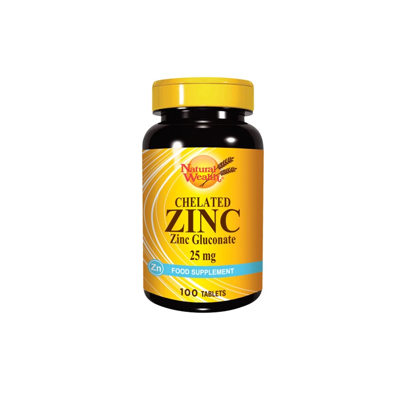 Natural Wealth Helirani cink 25 mg 100 tableta 