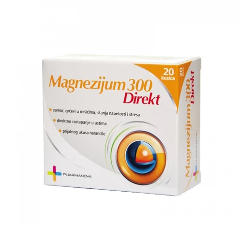 Magnezijum 300 Direkt 20 kesica Pharmanova 