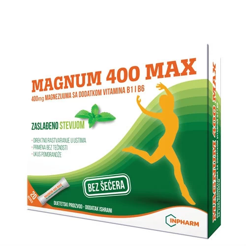 Magnum 400 MAX plus B1 i B6 sa steviom 20 kesica