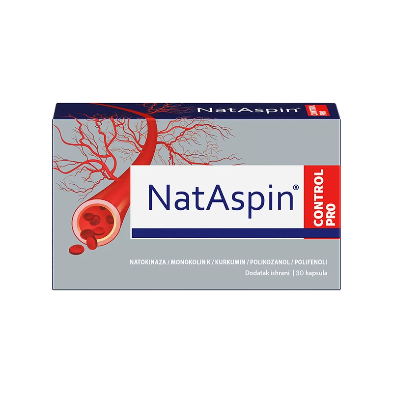 NatAspin CONTROL PRO za zdravlje srca i krvnih sudova 30 kapsula Protopharma