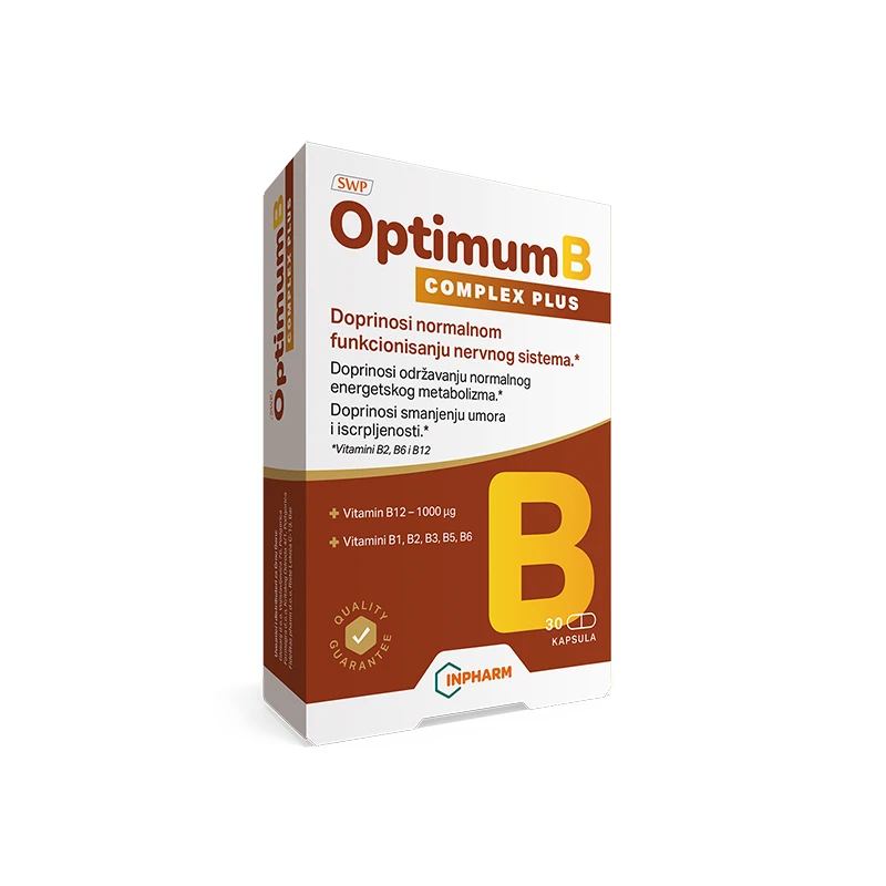 OPTIMUM B komplex plus 30 kapsula InPharm