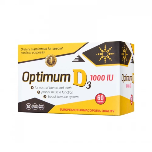 OPTIMUM D3 1000IU 60 kapsula Aleksandar MN