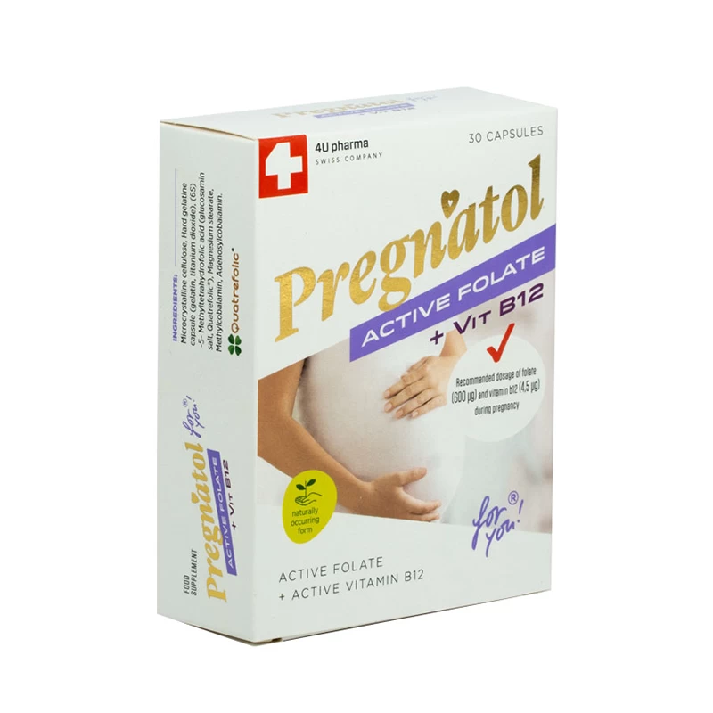 PREGNATOL Active Folate + Vit B12 30 kapsula 4UPharma