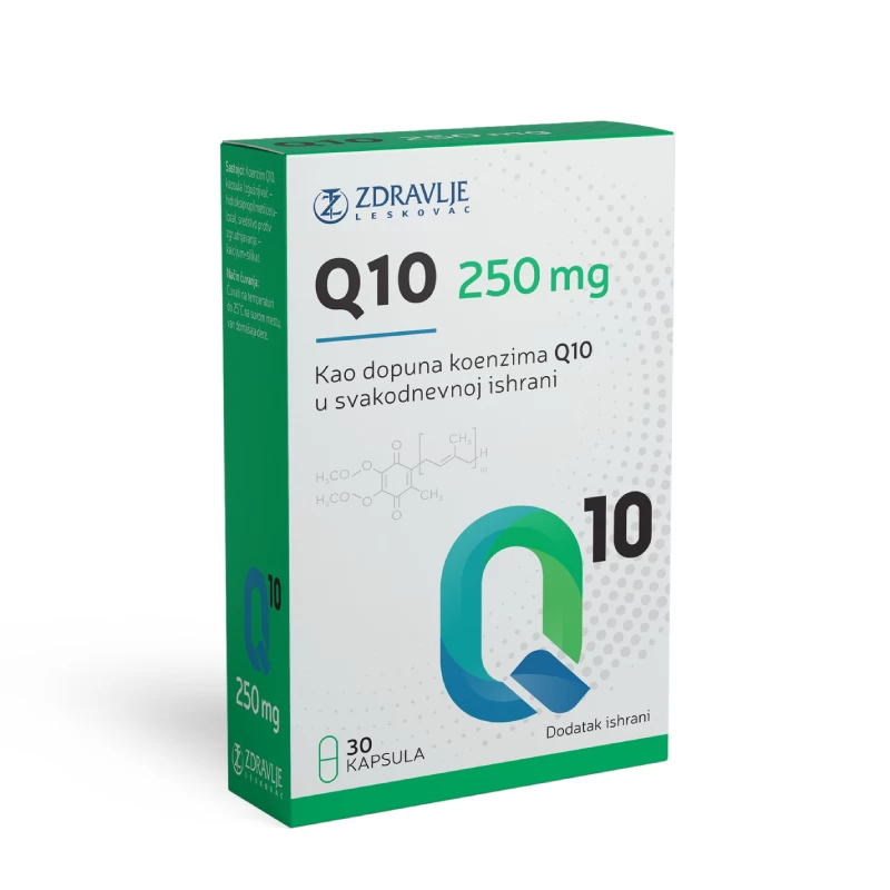 Koenzim Q10 250 mg 30 kapsula Zdravlje Leskovac