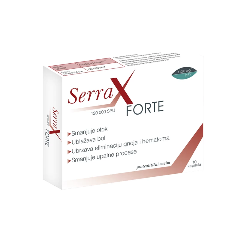 Serrax Forte 120 000 spu 10 kapsula Naturalab