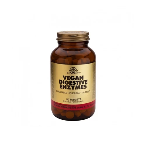 Solgar Veganski digestivni enzimi, probavni enzimi biljnog porekla  50 tableta za žvakanje
