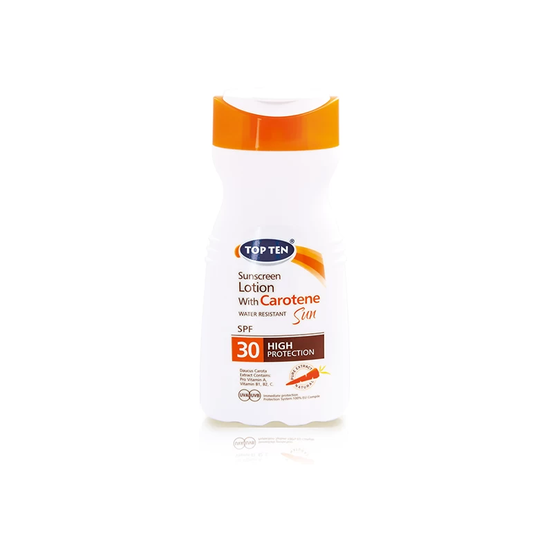 TOP TEN CAROTENE Sunscreen Lotion SPF 30 200ml