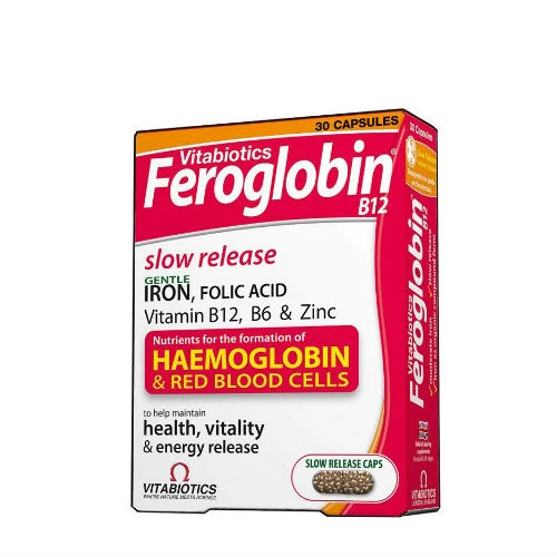 Vitabiotics Feroglobin B12 30kapsula INpharm