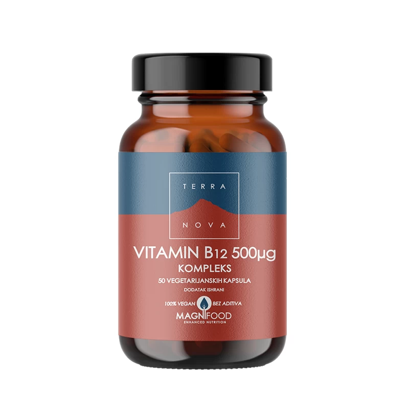 Vitamin B12 500μg(Methylcobalamin) Terranova 50 kapsula