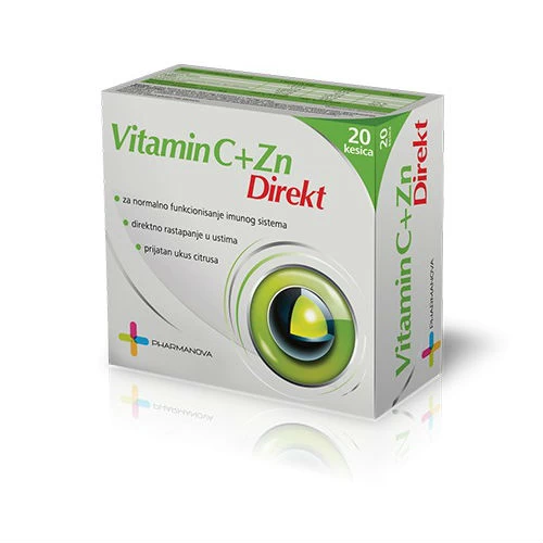 Vitamin C Direkt + Zn 20 kesica 1+1 GRATIS Pharmanova 