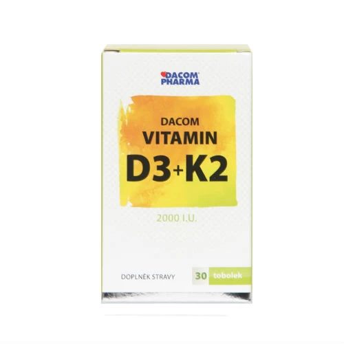 Vitamin D3 2000 I.U. + K2 30 kapusla Dacom 