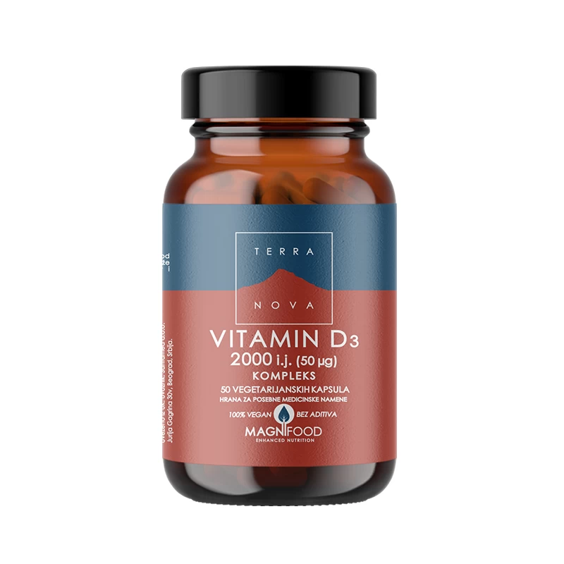 Vitamin D3 2000IU Terranova 50 kapsula