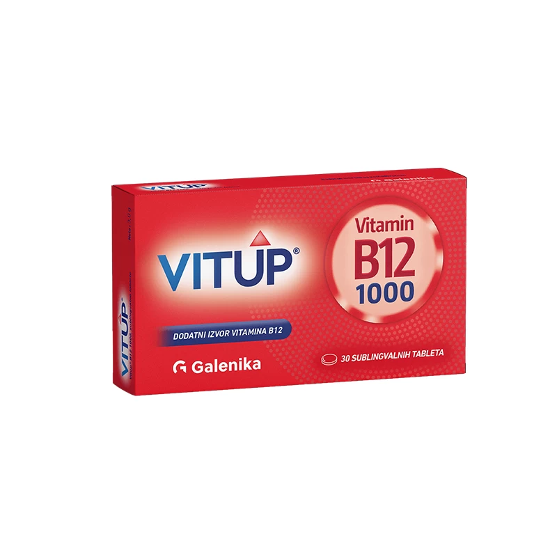 Vitup B12 1000 30 sublingvalnih tableta Galenika