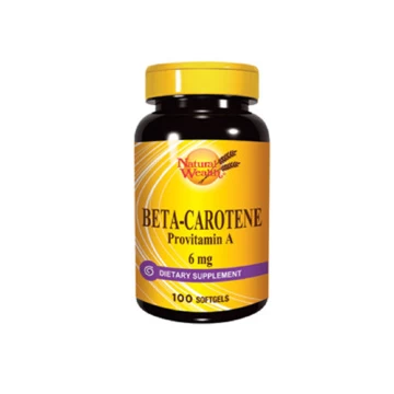 BETA KAROTEN 6mg 100 gel kapusla Natural Wealth