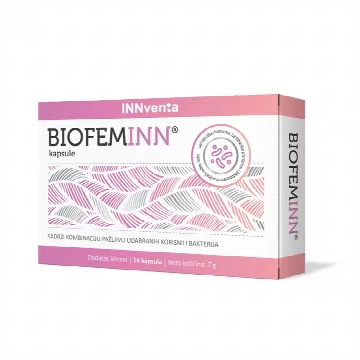 BIOFEMINN oralni probiotik za intimnu negu 14 kapsula Innventa