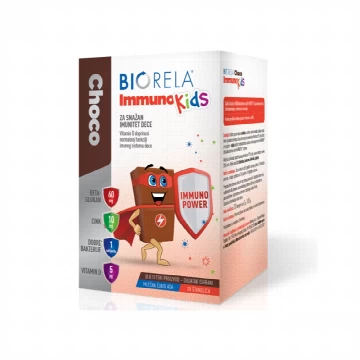   Biorela Choco Immuno Kids 20 čokoladnih štanglica Natural Wealth