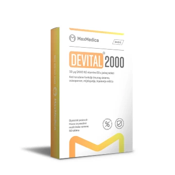Devital 2000 Vitamin D 50 tableta MaxMedica
