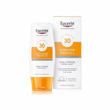 Eucerin izrazito lagani losion za zaštitu osetljive kože od sunca SPF 30+ 150ml