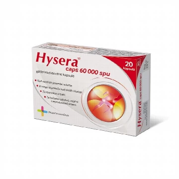 Hysera serapeptidaze 60000 SPU 20 gastrorezistentnih kapsula Pharmanova