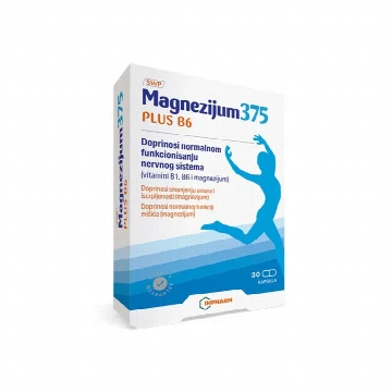 MAGNEZIJUM 375 PLUS B6 30 kapsula  INpharm