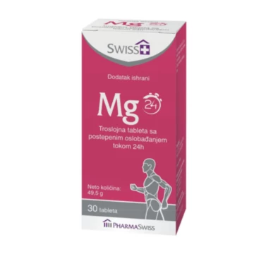 Mg 24 troslojna tableta sa postepenim oslobađanjem tokom 24h 30tableta Pharmaswiss 