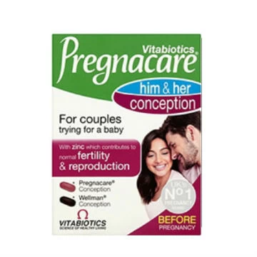 Vitabiotics PREGNACARE Him&Her vitamini 30+30 tableta