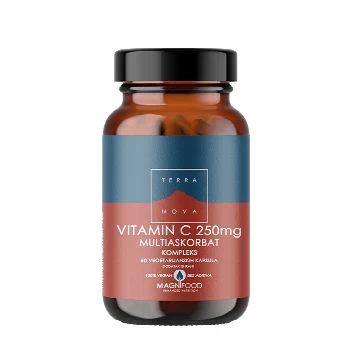 VITAMIN C Multiaskorbat 250mg 50 kapsula Terranova
