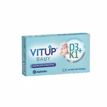 Vitup D3 + K1 baby 30 twist-off kapsula Gelinka