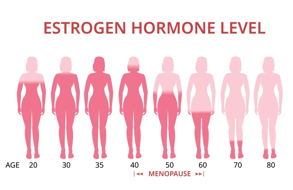 Nivo hormona estrogena kod zena.